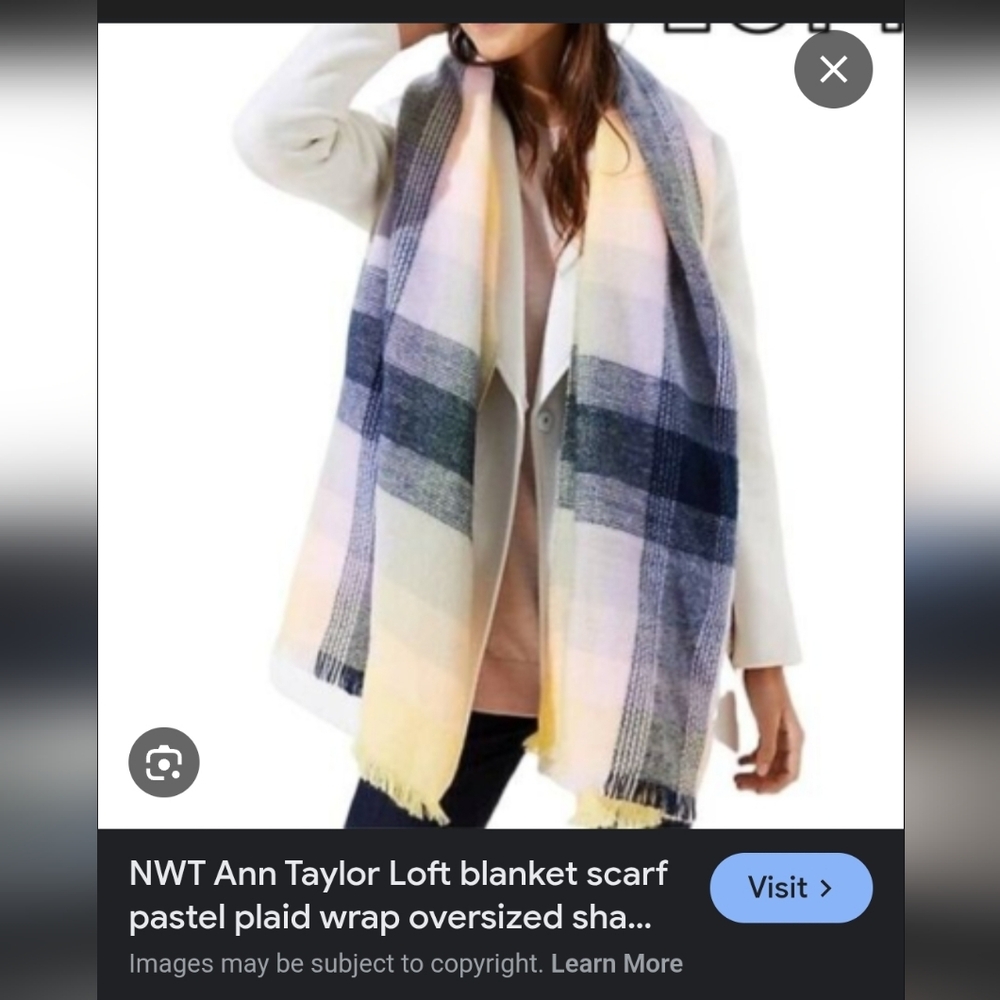 NWT.LOFT Multicolor Soft Scarf